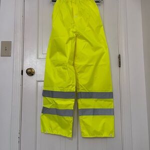 Majestic Yellow Reflective Men's Pants NWT